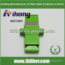 SC apc simplex fiber optic adapter, Green housing